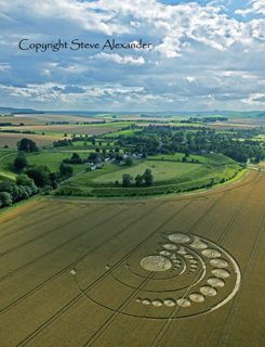 aerial of Avebury Stone Circle from tt