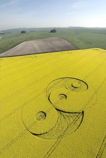 aerial of Avebury Stone Circle
