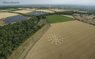aerial of Muncombe Hill from tt