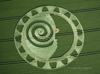 aerial of Hackpen Hill, Wiltshire