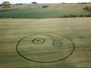 aerial of Berwick Bassett from tt