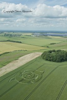 aerial of Hackpen Hill from tt