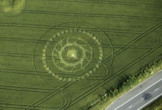 aerial of Blandford Forum