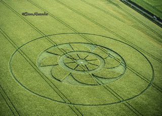 aerial of Owlesbury from tt