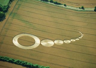 aerial of Wilsford Down from tt