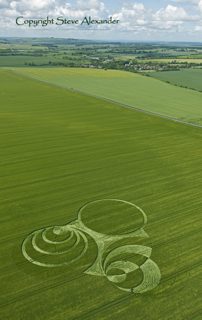 aerial of Hackpen Hill from tt
