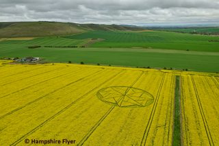 aerial of Stanton St Bernard from tt