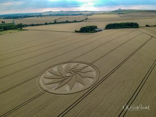 aerial of Clifford's Hill from tt