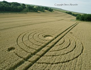 aerial of Silbury Hill