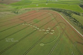 aerial of Ogbourne Down from tt