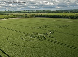 aerial of Woodborough Hill from tt