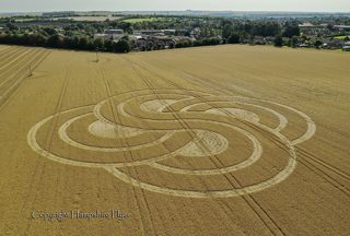 aerial of Roundway Devizes from tt