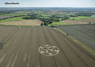 aerial of Stanton St Bernard from tt