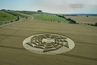 aerial of Barbury Castle from tt