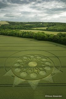 aerial of Owlesbury from tt