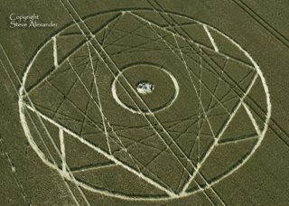 aerial of Bishops Cannings