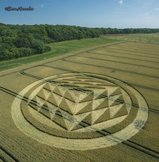 aerial of Tichborne from tt