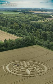 aerial of Barton Stacey from tt