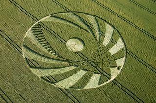 aerial of Silbury Hill
