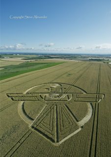 aerial of Barbury Castle from tt