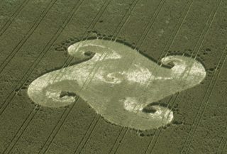 aerial of Silbury Hill