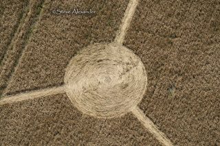 aerial of Milk Hill from tt