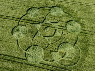 aerial of Milk Hill