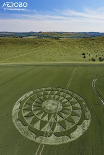 aerial of Ogbourne St George from tt