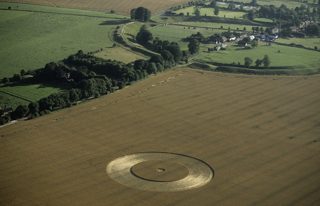 aerial of Avebury Stone Circle
