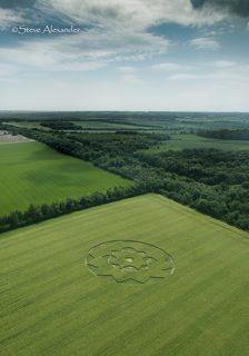aerial of Crawley Down from tt