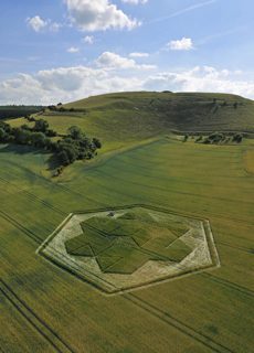 aerial of Cley Hill