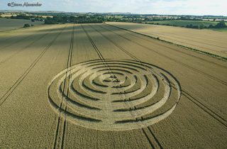 aerial of Winterbourne Bassett from tt