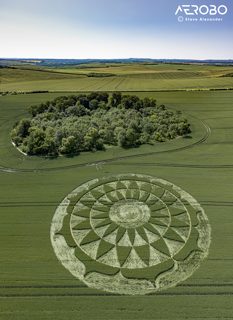aerial of Ogbourne St George from tt