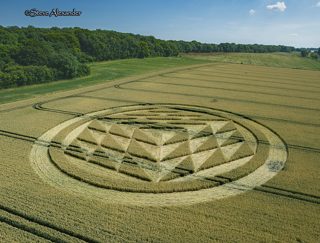 aerial of Tichborne from tt