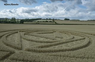 aerial of Preston Candover from tt