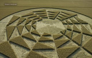 aerial of Barbury Castle from tt