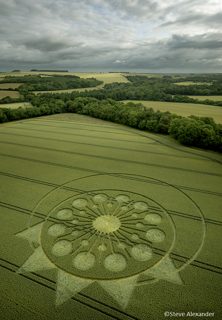 aerial of Owlesbury from tt