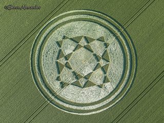 aerial of Danebury Hill