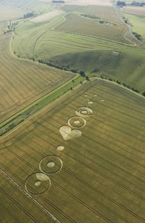 aerial of Pewsey White Horse