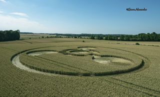 aerial of Coneybury Hill from tt