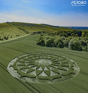 aerial of Ogbourne St George from tt